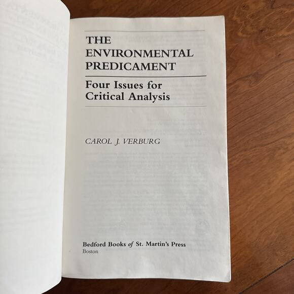 The Environmental Predicament : An Argument Reader Paperback Carol J. Verburg - Picture 8 of 9